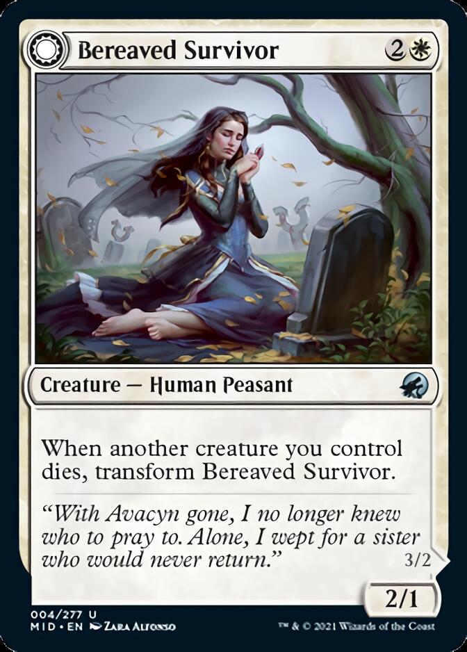 Bereaved Survivor // Dauntless Avenger [Innistrad: Midnight Hunt]-1