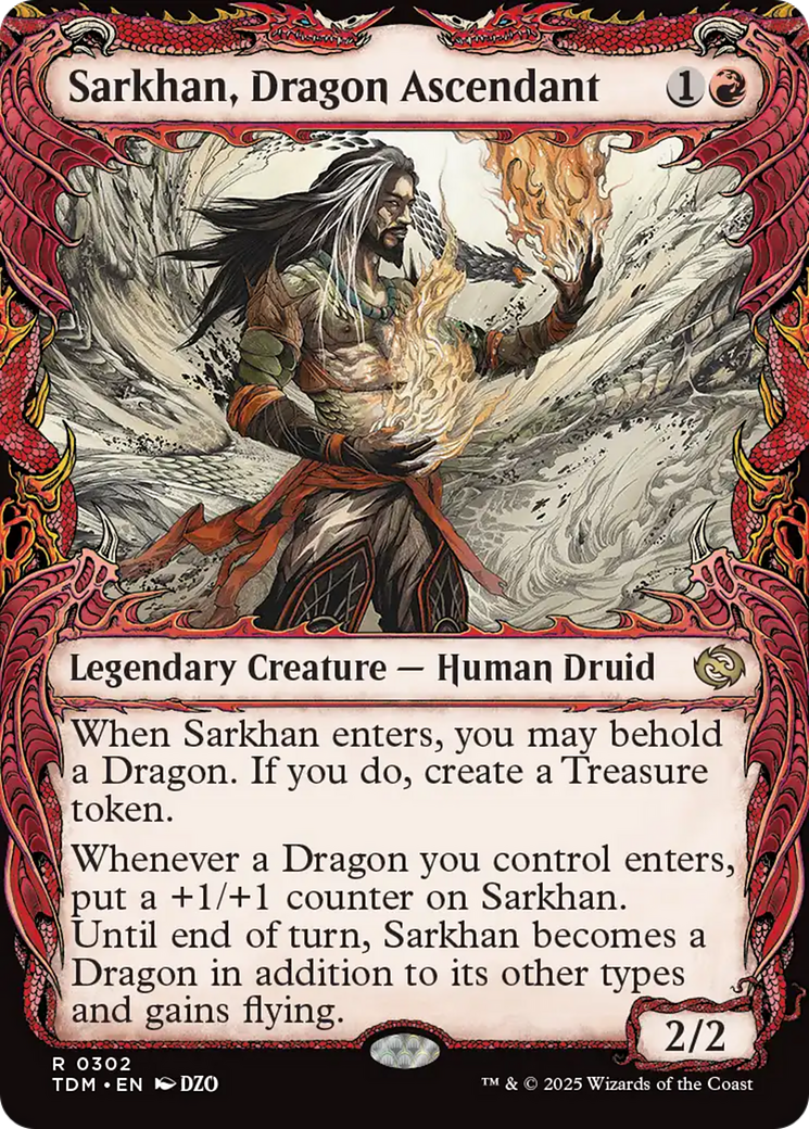 Sarkhan, Dragon Ascendant (0302) (Showcase) [Tarkir: Dragonstorm]-1