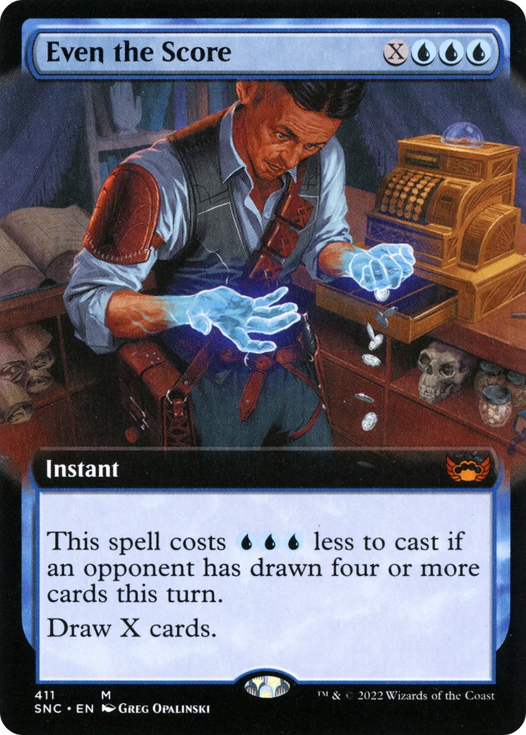 Even the Score (Extended Art) [Streets of New Capenna]-1
