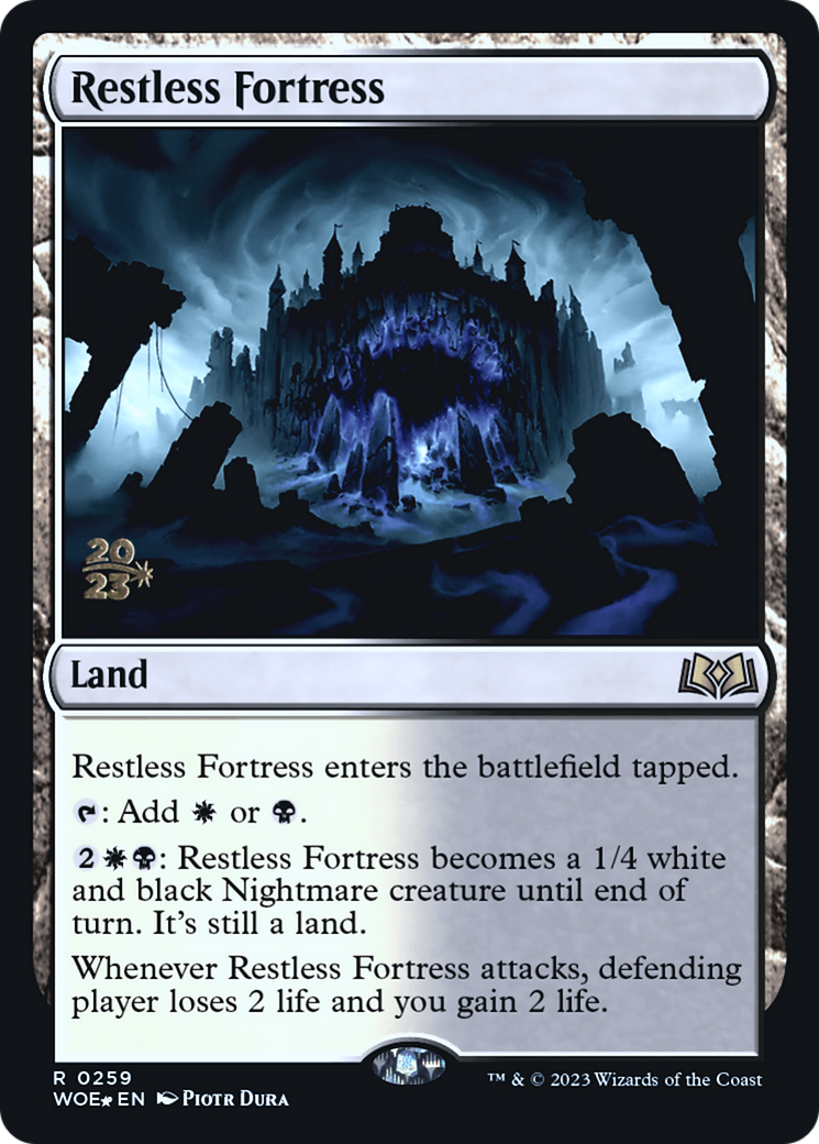 Restless Fortress [Wilds of Eldraine Prerelease Promos]-1
