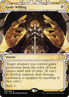 Gods Willing (STA-007) - Strixhaven Mystical Archive: (Showcase) (Borderless) Etched Foil-1