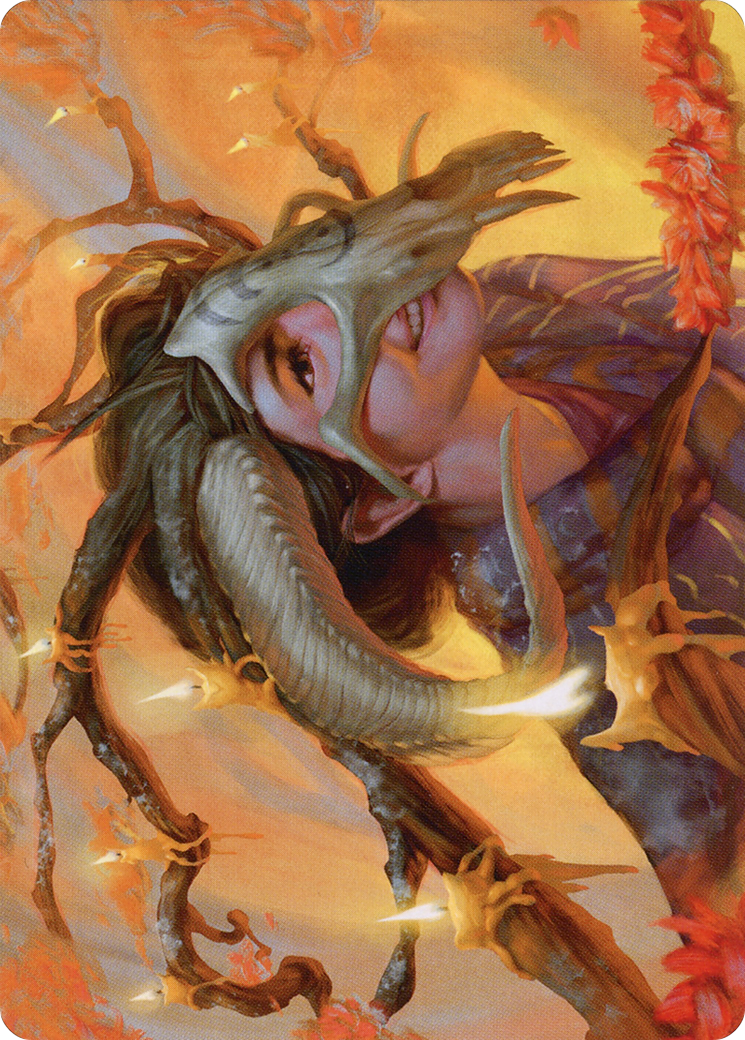 Hedgewitch's Mask // Hedgewitch's Mask (AMID-017) - Midnight Hunt Art Series (Borderless) Foil-1