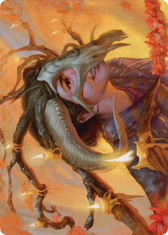 Hedgewitch's Mask // Hedgewitch's Mask (AMID-017) - Midnight Hunt Art Series (Borderless) Foil-1