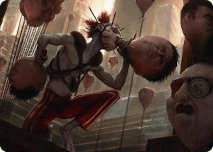 The Jolly Balloon Man Art Card [Duskmourn: House of Horror Art Series]-1