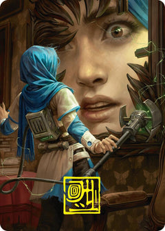 Reality Is Mine to Control Art Card (Gold-Stamped Signature) [Duskmourn: House of Horror Art Series]-1