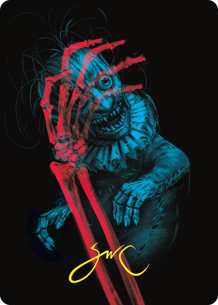 Marvin, Murderous Mimic Art Card (Gold-Stamped Signature) [Duskmourn: House of Horror Art Series]-1