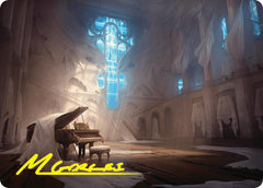 Plains Art Card (Gold-Stamped Signature) [Duskmourn: House of Horror Art Series]-1