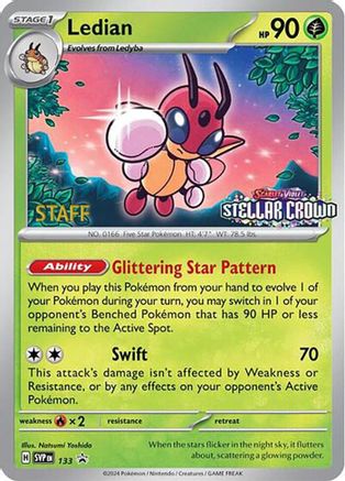Ledian (133) (Staff Promo) [Scarlet & Violet: Black Star Promos]-1