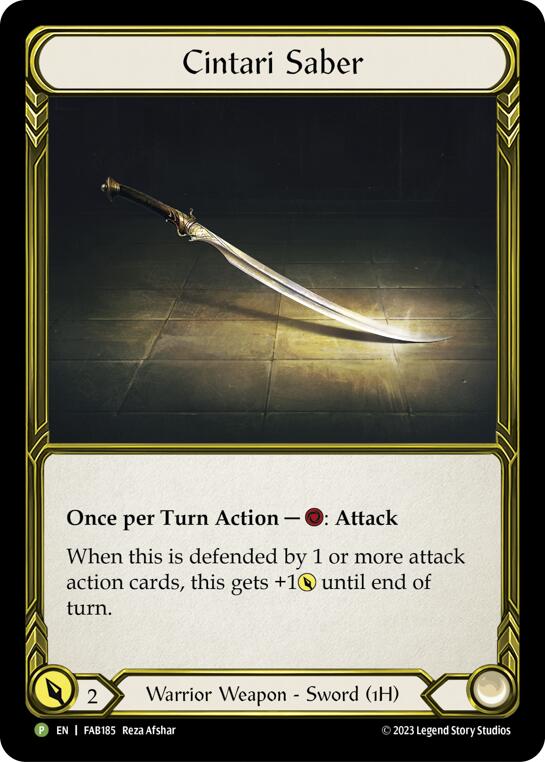 Cintari Saber [FAB185] (Promo)  Cold Foil-1