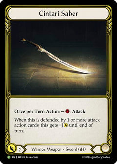 Cintari Saber [FAB185] (Promo)  Cold Foil-1