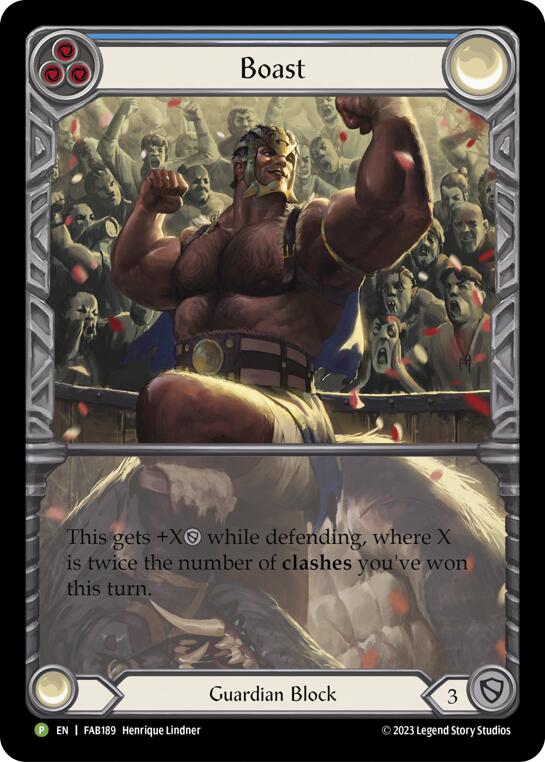 Boast (Cold Foil) [FAB189] (Promo)  Rainbow Foil-1