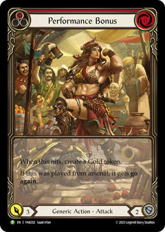Performance Bonus (Red) (Cold Foil) [FAB202] (Promo)  Rainbow Foil-1