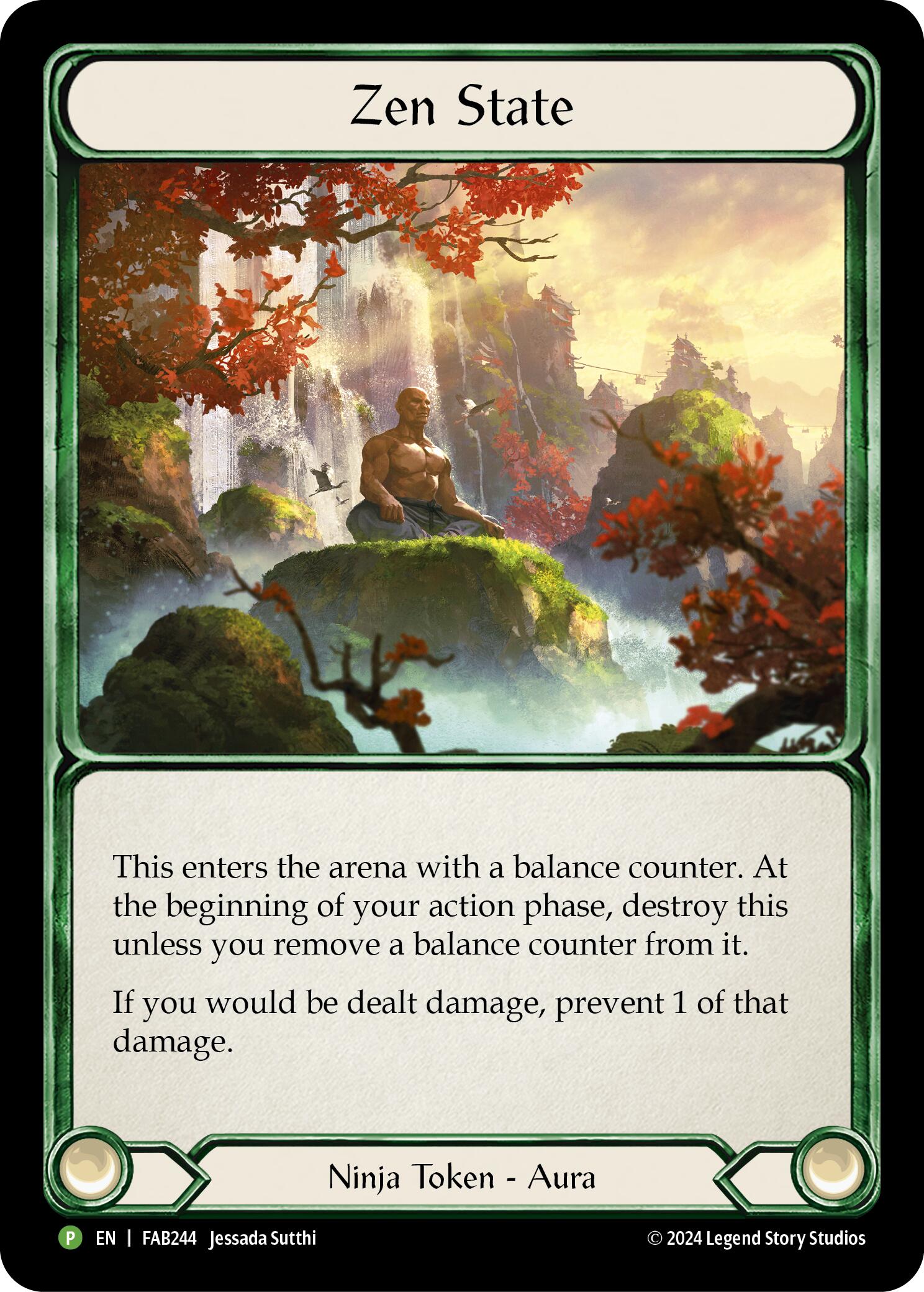 Zen State (Cold Foil) [FAB244] (Promo)  Rainbow Foil-1
