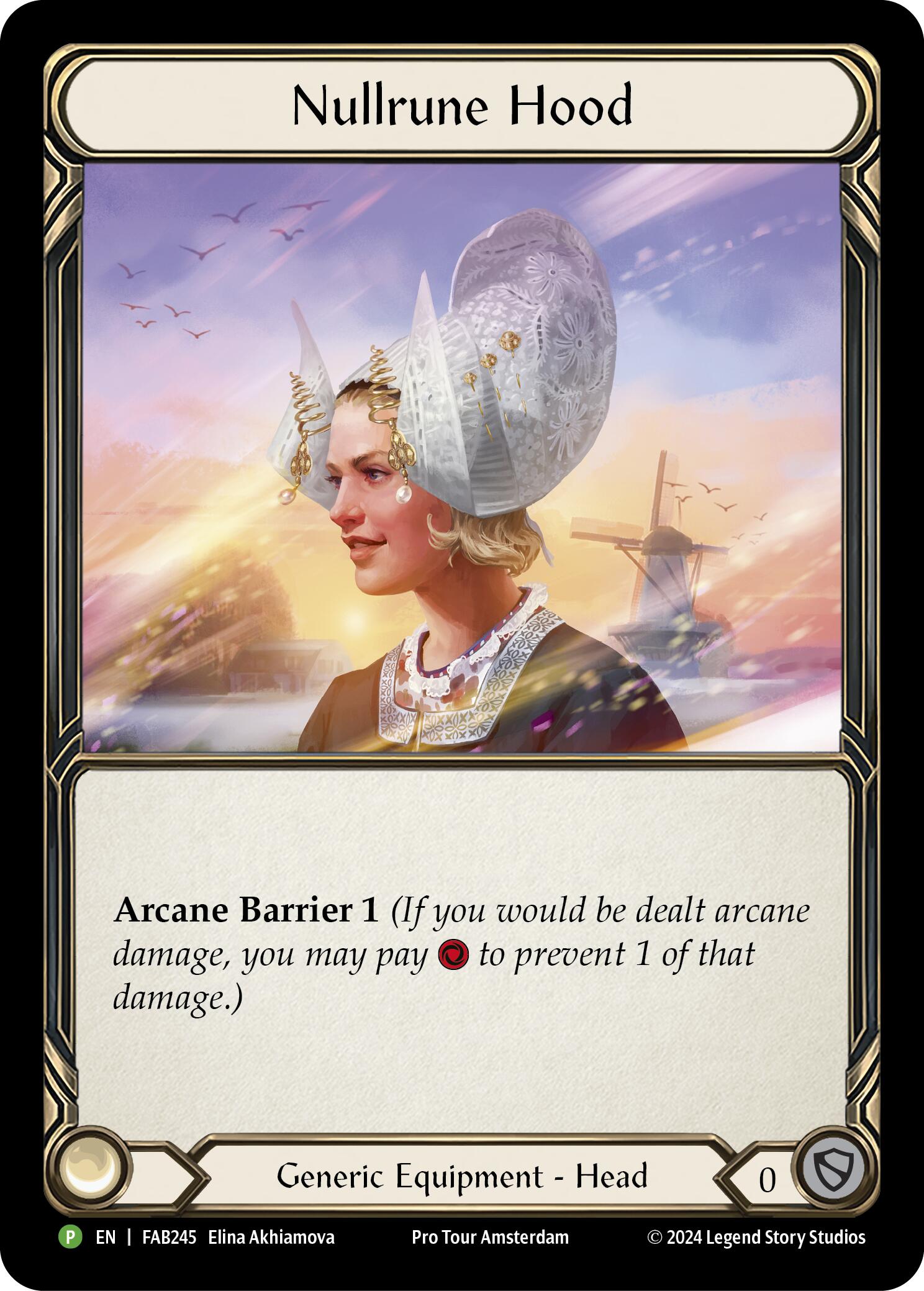 Nullrune Hood (Cold Foil) [FAB245] (Promo)  Rainbow Foil-1
