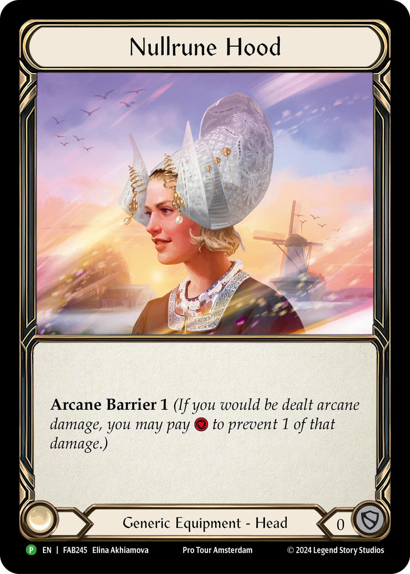 Nullrune Hood (Cold Foil) [FAB245] (Promo)  Rainbow Foil-1