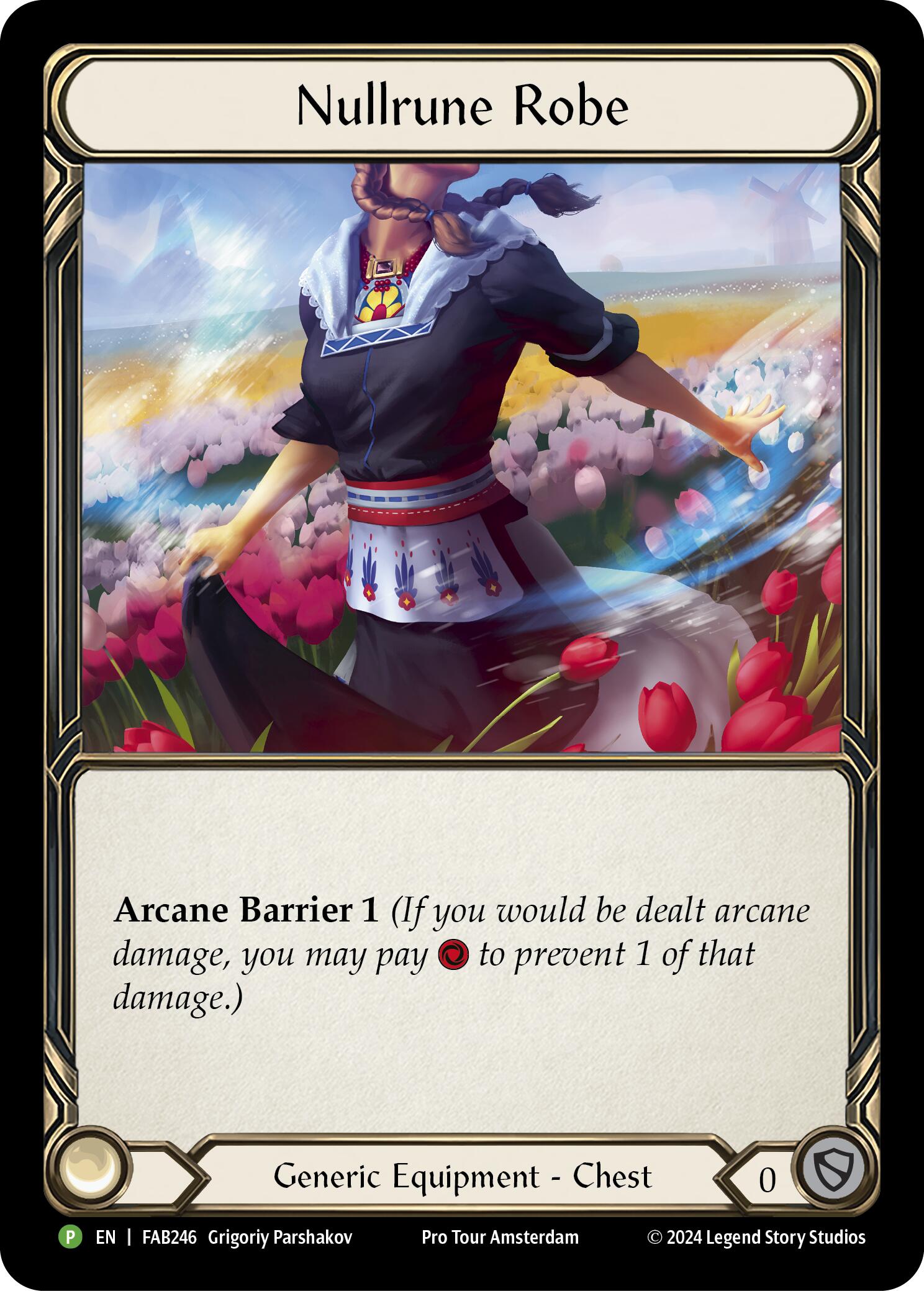 Nullrune Robe (Cold Foil) [FAB246] (Promo)  Rainbow Foil-1