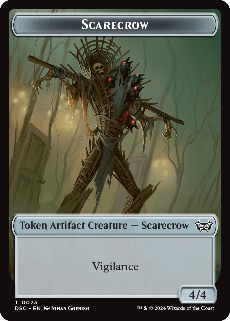 Beast // Scarecrow Double-Sided Token [Duskmourn: House of Horror Commander Tokens]-2