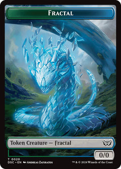 Fractal // Scarecrow Double-Sided Token [Duskmourn: House of Horror Commander Tokens]-1