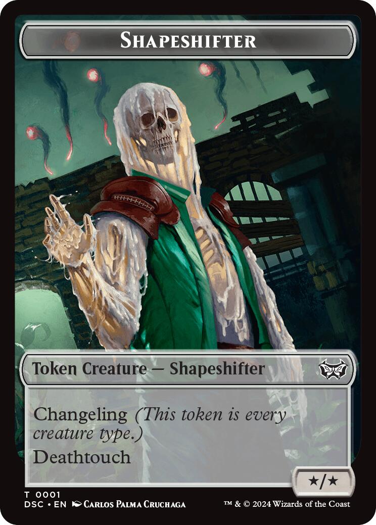 Shapeshifter // Insect (0022) Double-Sided Token [Duskmourn: House of Horror Commander Tokens]-1