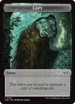 Shark // Copy Double-Sided Token [Duskmourn: House of Horror Commander Tokens]-2
