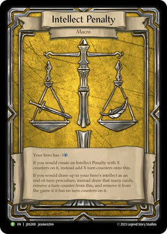 Intellect Penalty (Cold Foil) [JDG000] (Promo)  Rainbow Foil-1
