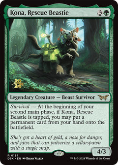 Kona, Rescue Beastie (0187) [Duskmourn: House of Horror Prerelease Promos]-1