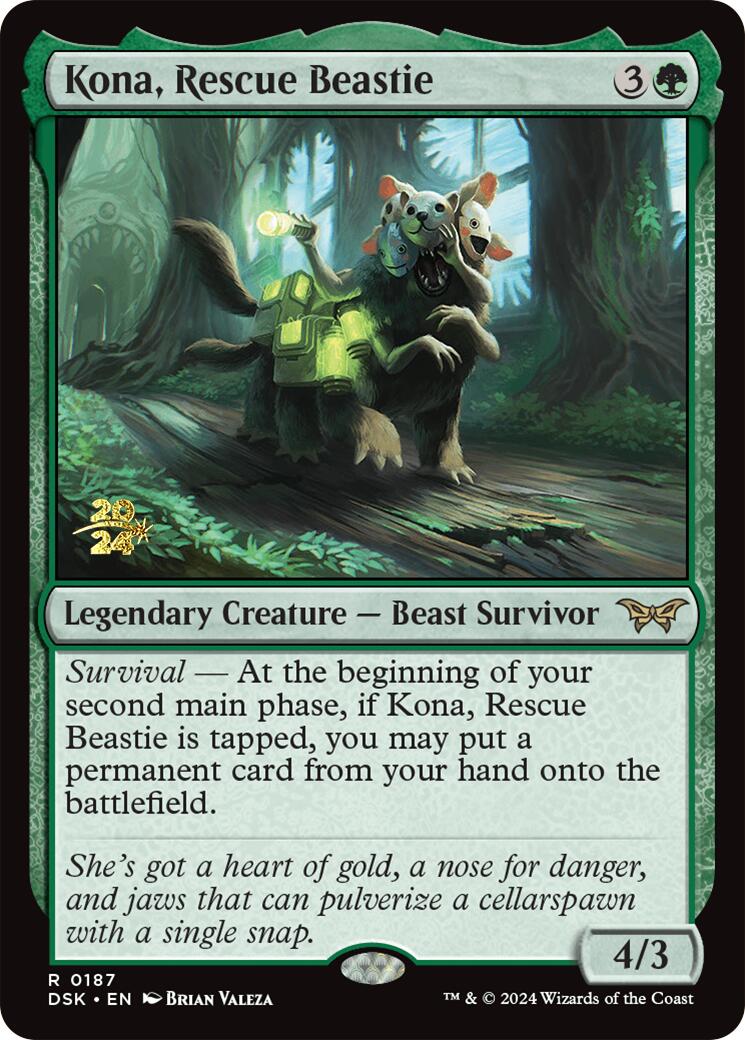 Kona, Rescue Beastie (0187) [Duskmourn: House of Horror Prerelease Promos]-5