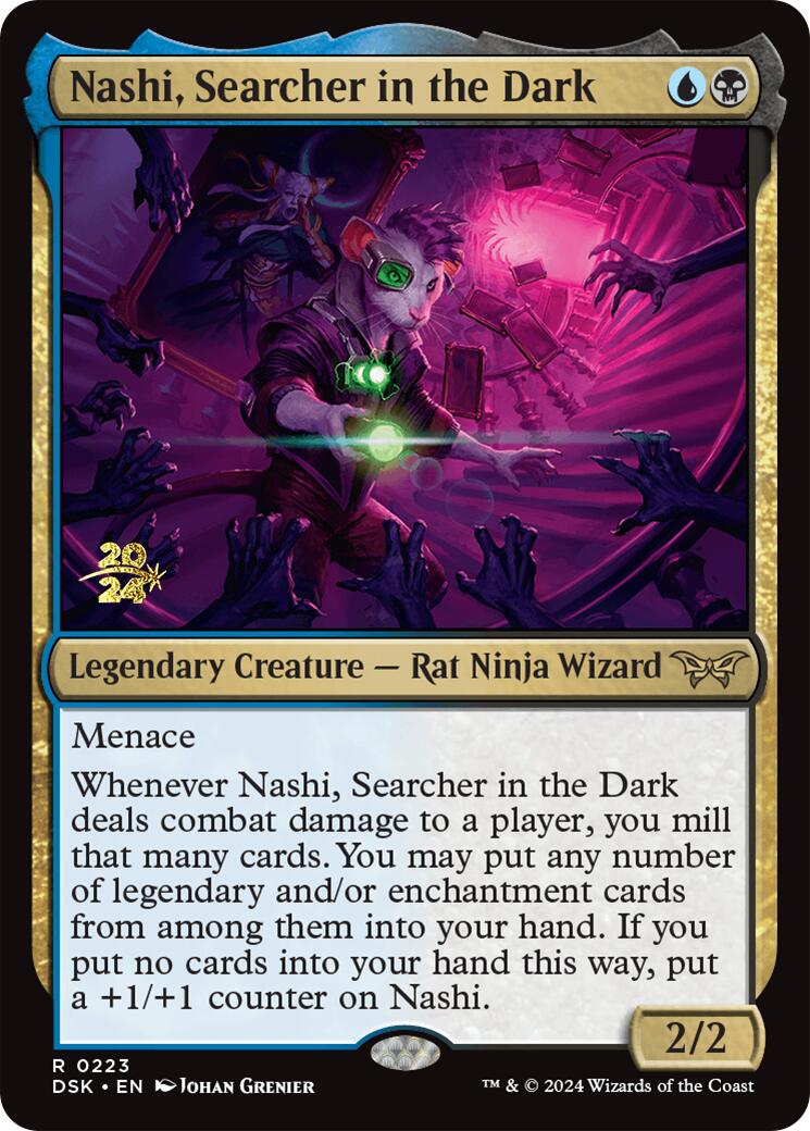Nashi, Searcher in the Dark [Duskmourn: House of Horror Prerelease Promos]-4