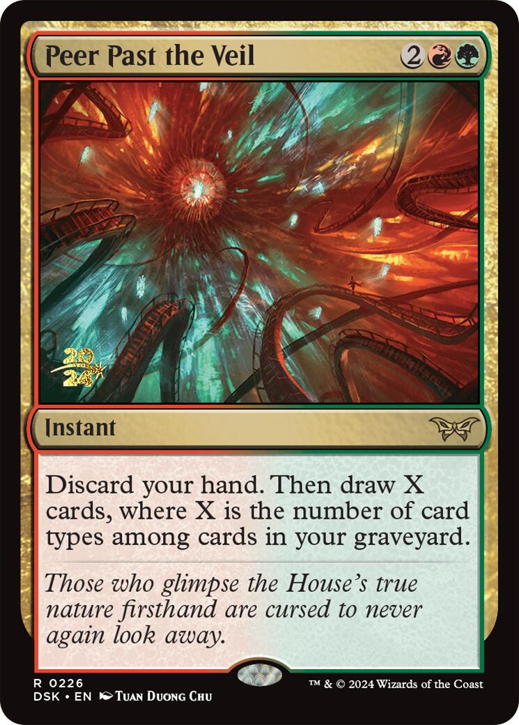 Peer Past the Veil [Duskmourn: House of Horror Prerelease Promos]-4