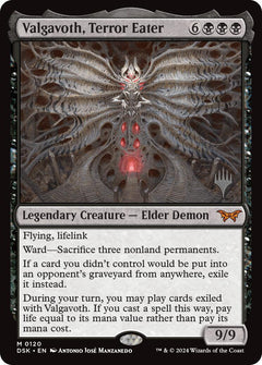 Valgavoth, Terror Eater (Promo Pack) [Duskmourn: House of Horror Promos]-1