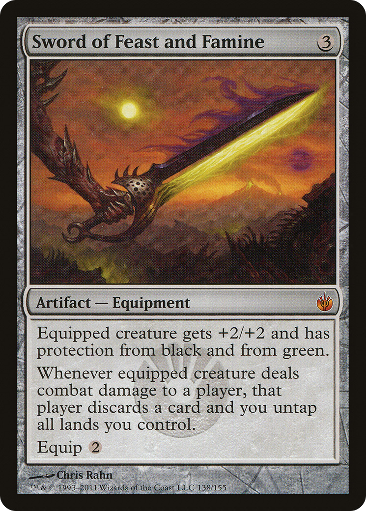Sword of Feast and Famine [Mirrodin Besieged]-1