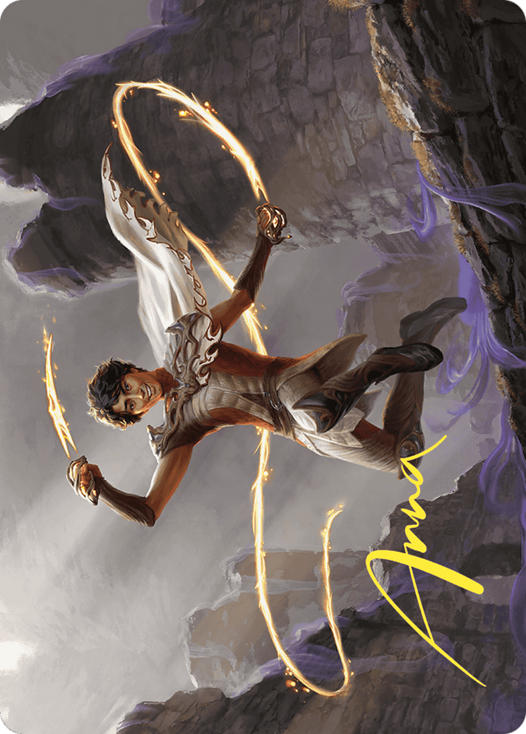 Kellan, the Fae-Blooded // Kellan, the Fae-Blooded (AWOE-039) - Wilds of Eldraine Art Series (Borderless) Foil-1
