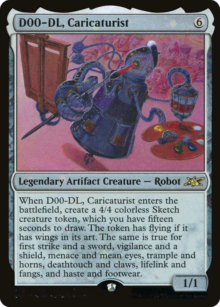 D00-DL, Caricaturist (Galaxy Foil) [Unfinity]