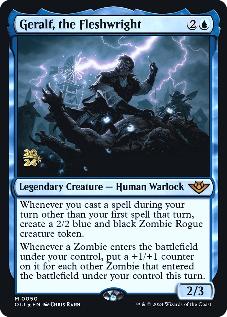 Geralf, the Fleshwright [Outlaws of Thunder Junction Prerelease Promos]-1