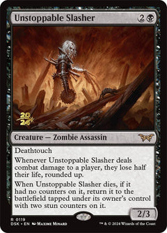 Unstoppable Slasher (0119) [Duskmourn: House of Horror Prerelease Promos]-1