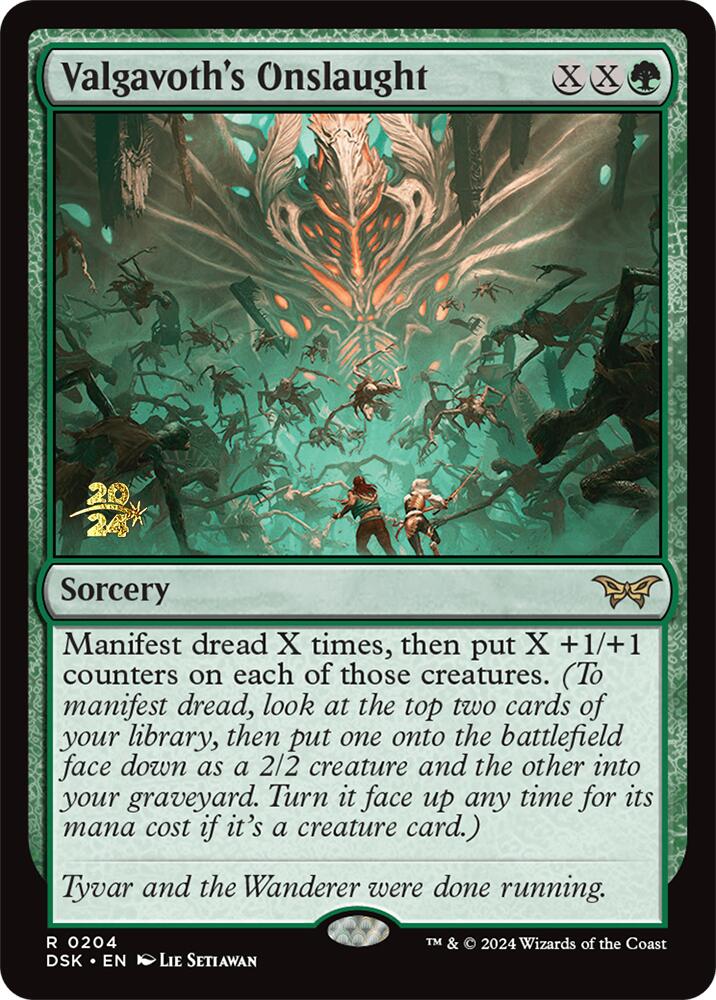 Valgavoth's Onslaught [Duskmourn: House of Horror Prerelease Promos]-5