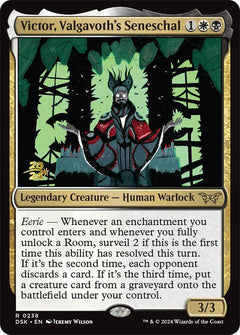 Victor, Valgavoth's Seneschal [Duskmourn: House of Horror Prerelease Promos]-1