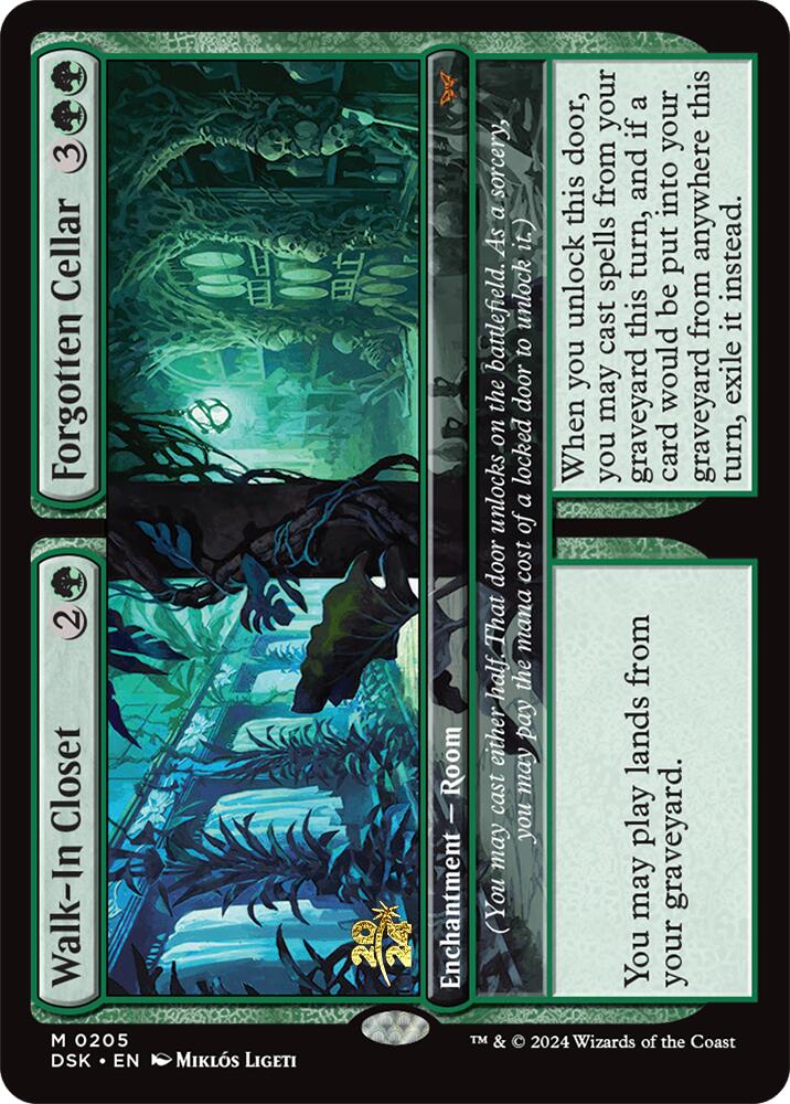 Walk-In Closet // Forgotten Cellar [Duskmourn: House of Horror Prerelease Promos]-5