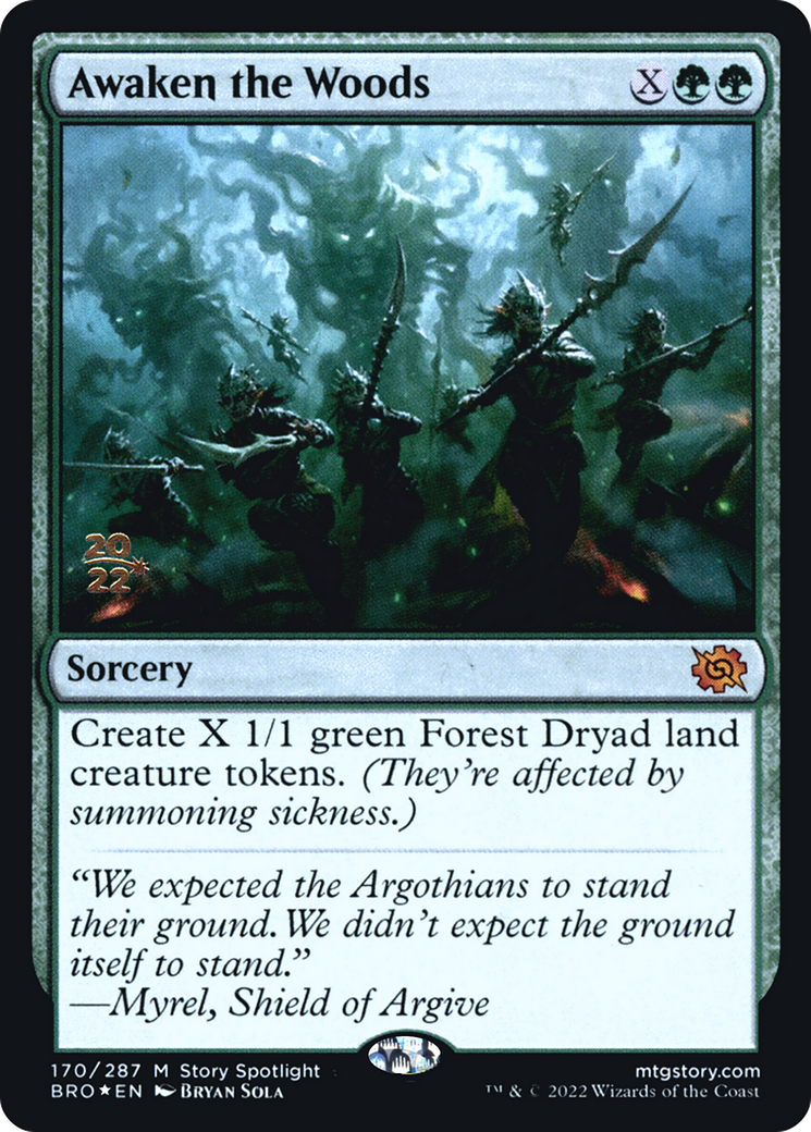 Awaken the Woods [The Brothers' War Prerelease Promos]-1
