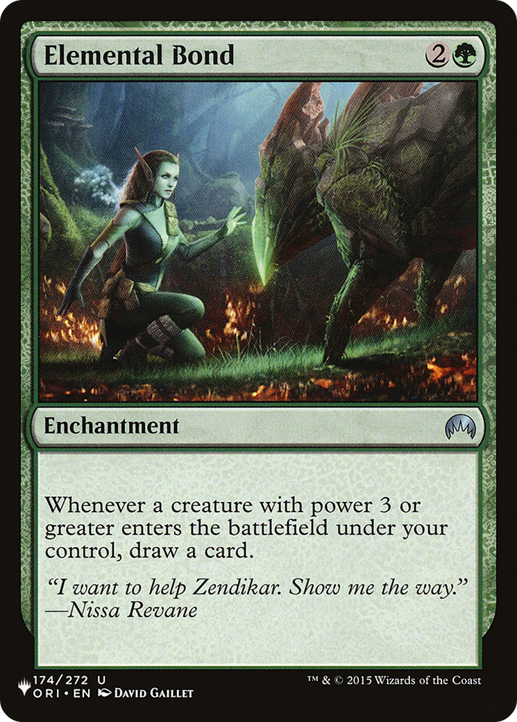 Elemental Bond [The List]-1