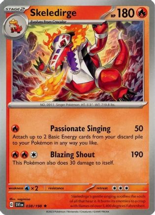 Skeledirge (038/198) (Theme Deck Exclusive) [Scarlet & Violet: Base Set]-1