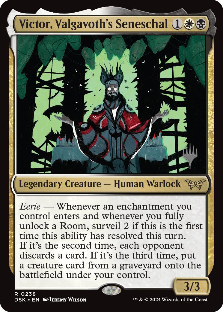 Victor, Valgavoth's Seneschal (Promo Pack) [Duskmourn: House of Horror Promos]-1