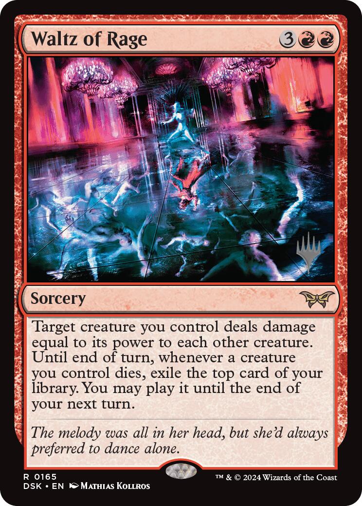 Waltz of Rage (Promo Pack) [Duskmourn: House of Horror Promos]-1