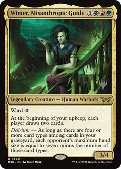 Winter, Misanthropic Guide (Promo Pack) [Duskmourn: House of Horror Promos]-1