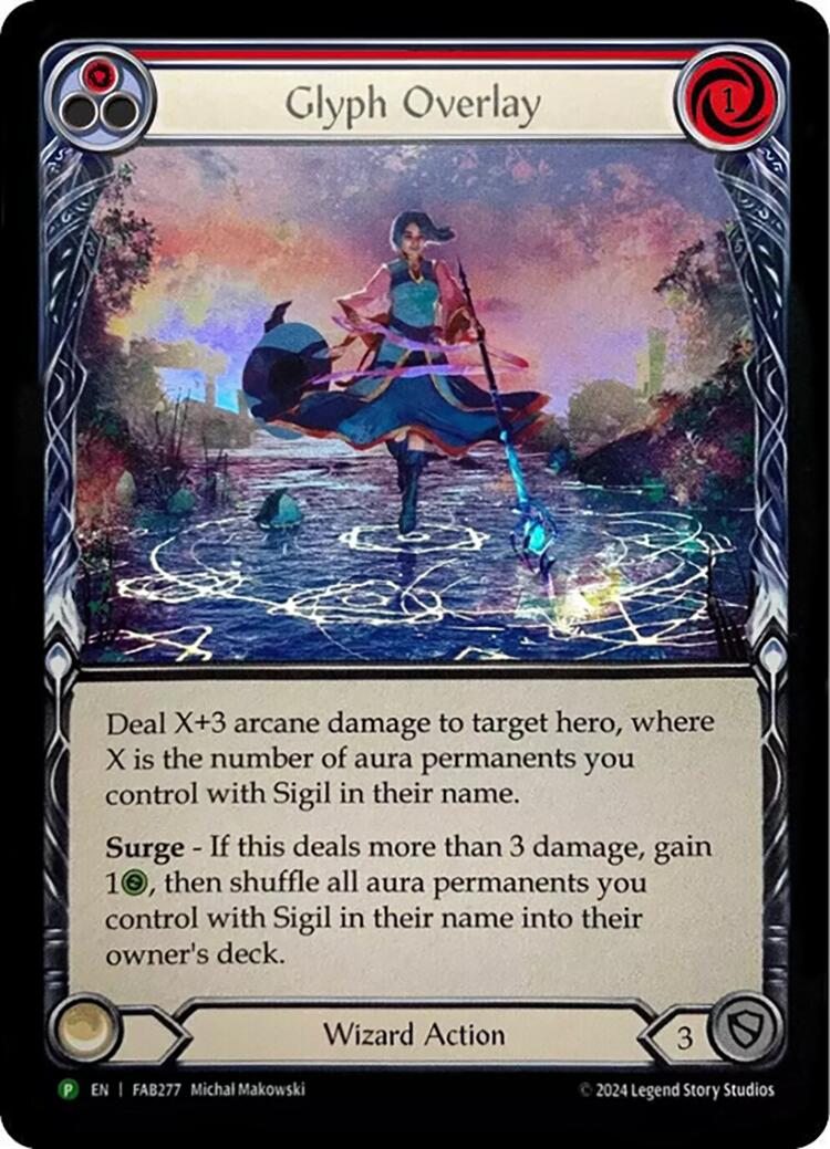Glyph Overlay (Red) [FAB277] (Promo)  Rainbow Foil-1
