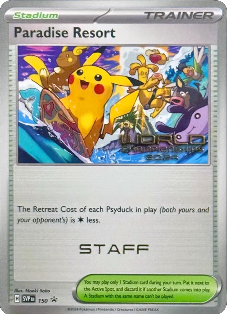 Paradise Resort (150) (World Championships 2024) (Staff) [Scarlet & Violet: Black Star Promos]-1