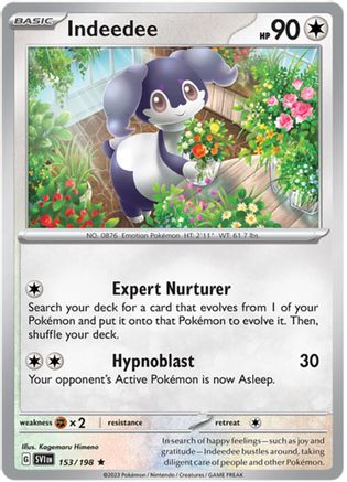 Indeedee (153/198) (Theme Deck Exclusive) [Scarlet & Violet: Base Set]-1