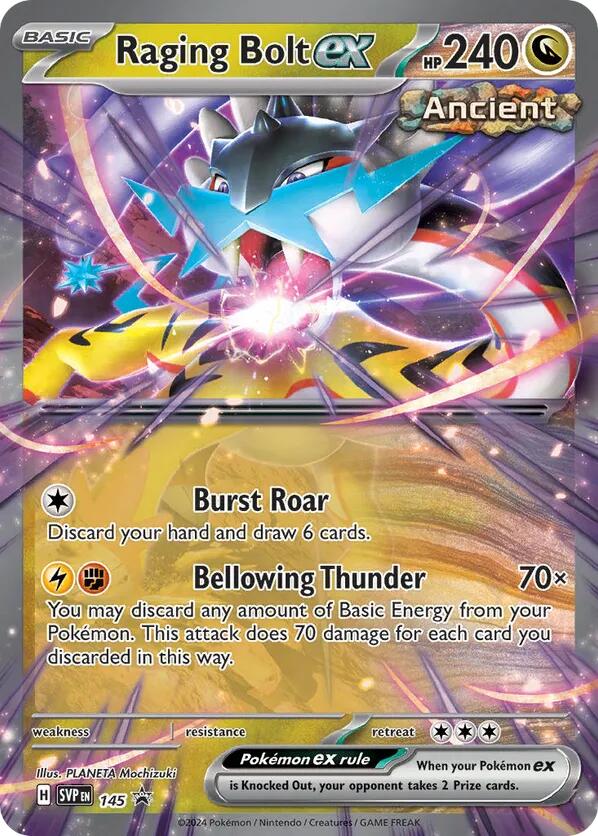 Raging Bolt ex (145) [Scarlet & Violet: Black Star Promos]-1
