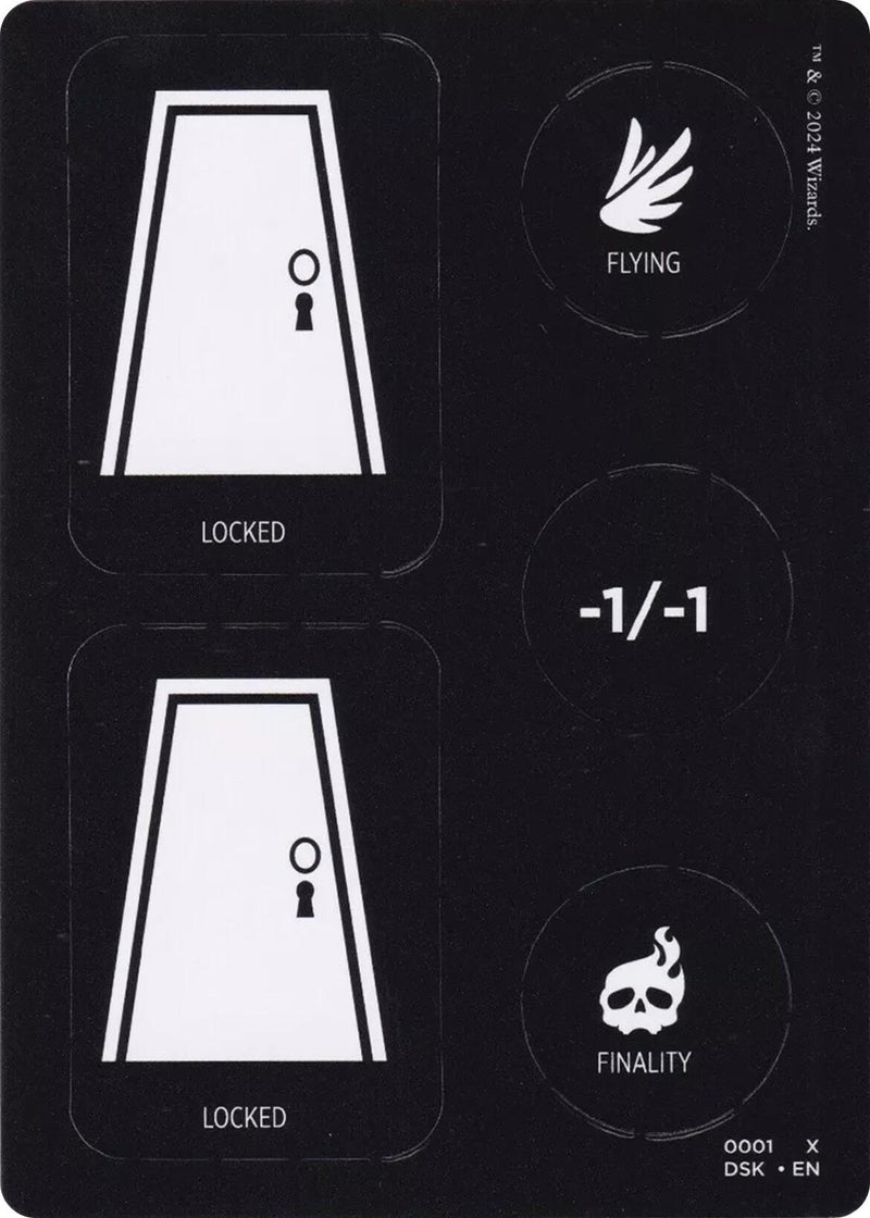 Punch Card Token (1 // 2) [Duskmourn: House of Horror Tokens]-1