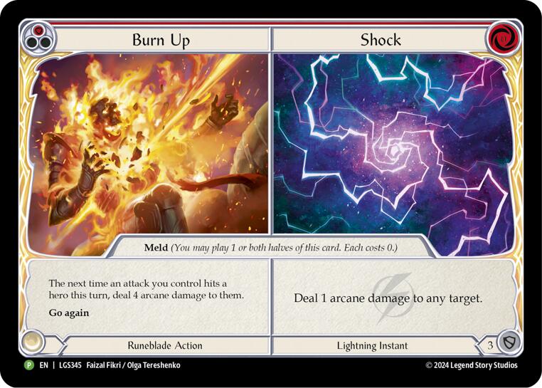 Burn Up // Shock [LGS345] (Promo)  Cold Foil-1